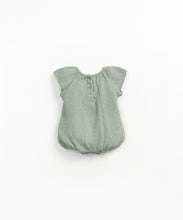 Load image into Gallery viewer, Sage Pointelle Bubble Romper
