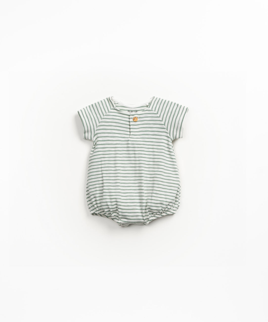 Sage Stripe Bubble Romper