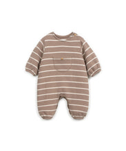 Load image into Gallery viewer, Mocha Stripe Coverall
