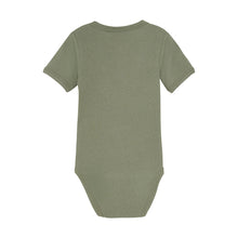 Load image into Gallery viewer, Olive Green Ribbed Short Sleeve Bodysuit
