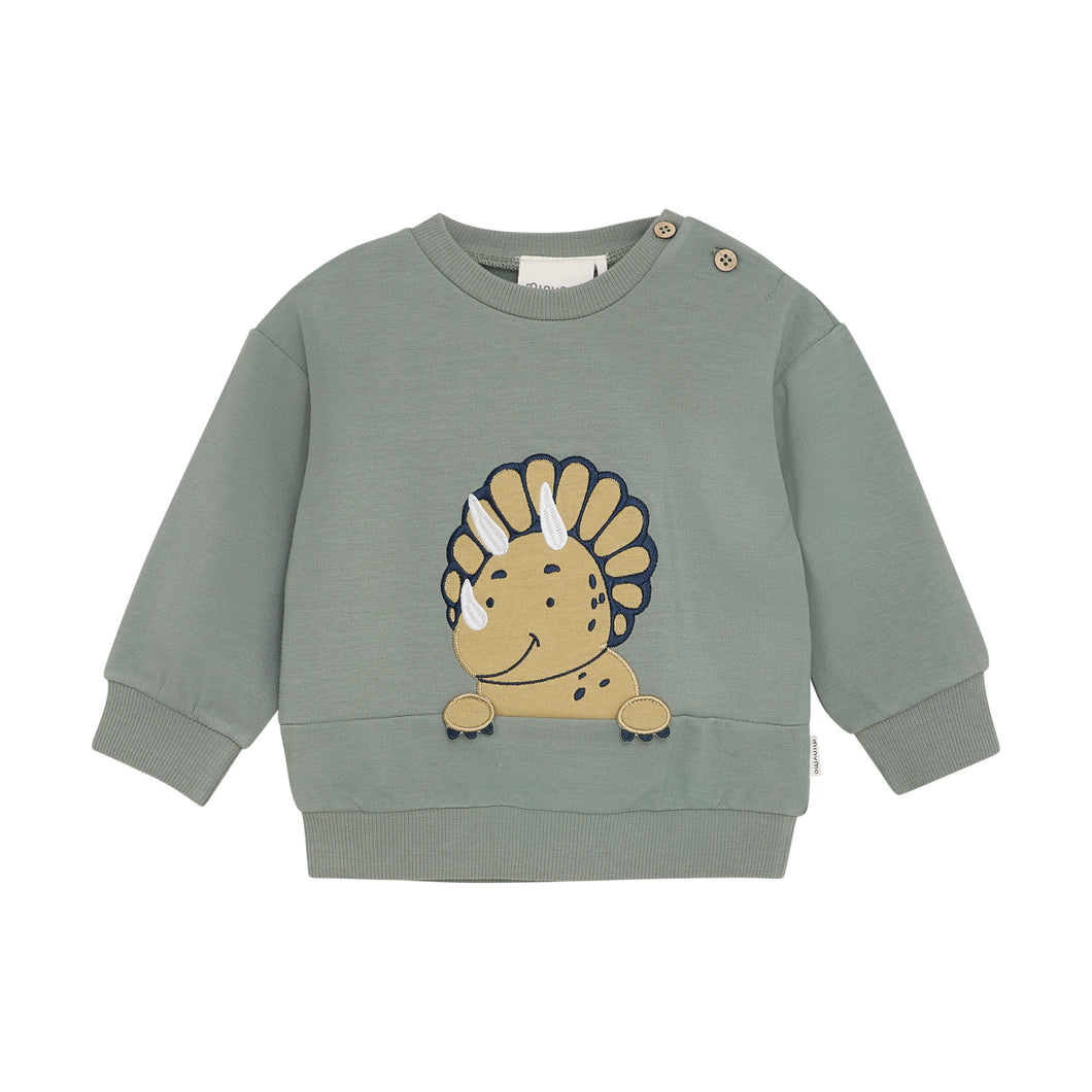 Dusty Green Dino Crewneck