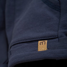 Load image into Gallery viewer, Navy Cuffed Terry Bermuda Short
