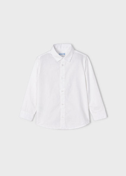White Collared Button Up Long Sleeve