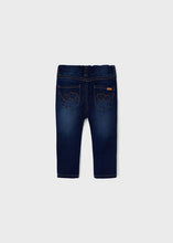 Load image into Gallery viewer, Dark Wash Double Heart Stitched Jegging
