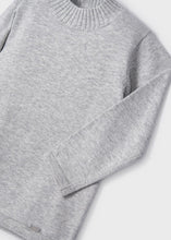 Load image into Gallery viewer, Light Grey Ribbed Neck Long Sleeve

