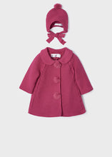 Load image into Gallery viewer, Cranberry Knit Line Jacket &amp; Hat Set
