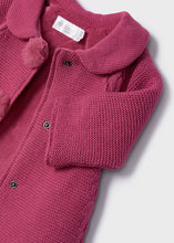 Load image into Gallery viewer, Cranberry Knit Line Jacket &amp; Hat Set
