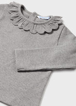 Load image into Gallery viewer, Grey Collared Rib Knit Top
