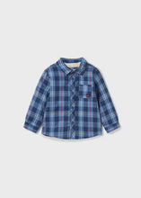 Load image into Gallery viewer, Blue Plaid Sherpa Lined Shacket

