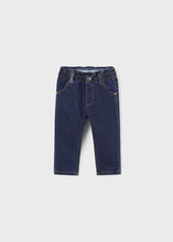 Load image into Gallery viewer, Dark Wash Paper-Bag Waist Denim

