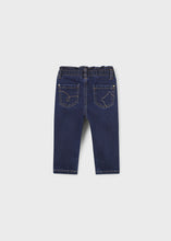 Load image into Gallery viewer, Dark Wash Paper-Bag Waist Denim
