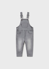 Load image into Gallery viewer, Light Grey Wash Denim Overalls
