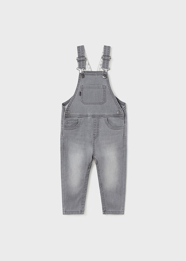 Light Grey Wash Denim Overalls