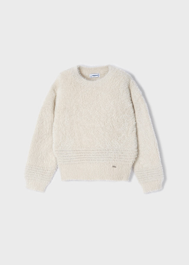 Cream Fuzzy Sweater