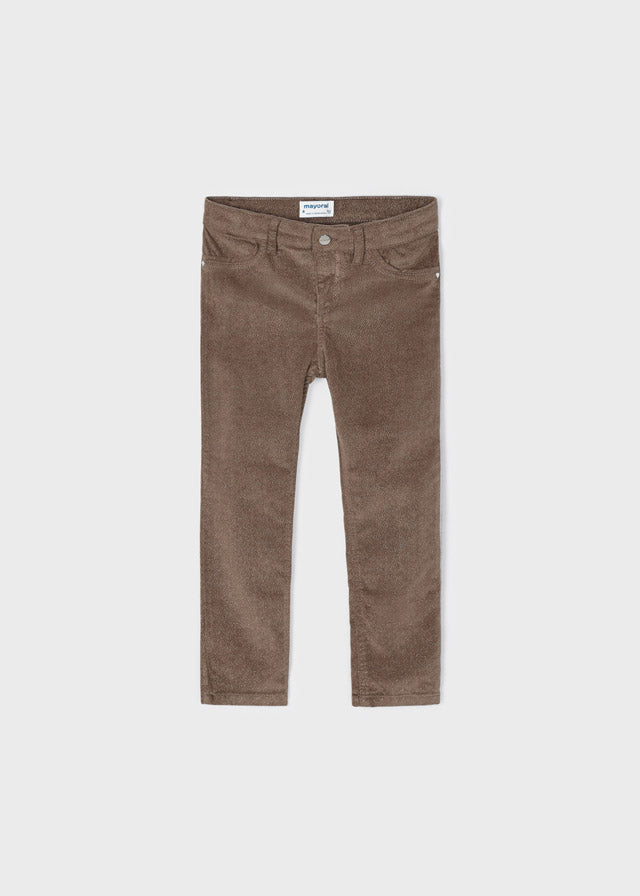 Shimmer Brown Cord Skinny Fit Pant