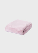 Load image into Gallery viewer, Violet Faux Fur Pom Blanket
