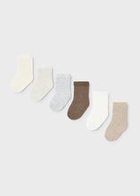Load image into Gallery viewer, Neutral Mix 6pc Sock Set

