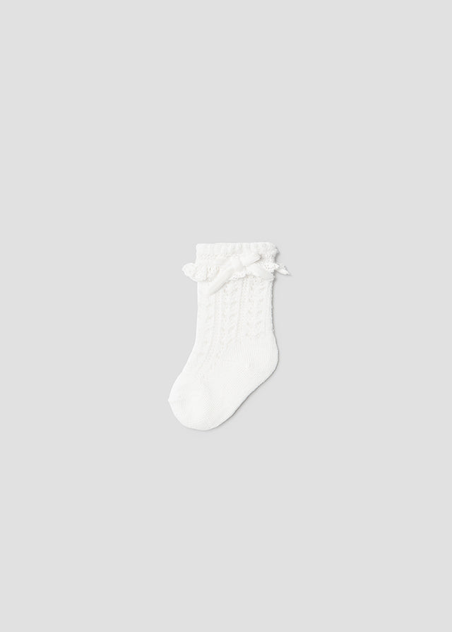 Cream Knee Boot Socks
