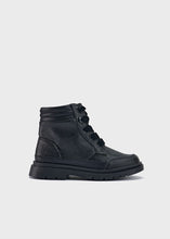 Load image into Gallery viewer, Black Shimmer Biker Boot
