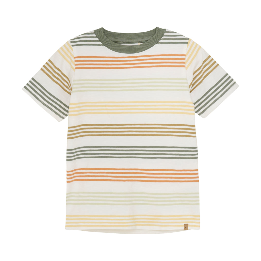 Green Mix Stripe Tee
