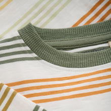 Load image into Gallery viewer, Green Mix Stripe Tee
