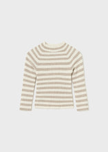 Load image into Gallery viewer, Natural Stripe Mock Neck Top
