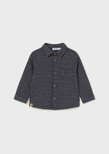 Load image into Gallery viewer, Navy Plaid Collared Button Up
