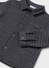 Load image into Gallery viewer, Navy Plaid Collared Button Up
