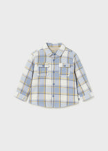 Load image into Gallery viewer, Dusty Light Blue Plaid Shacket
