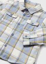 Load image into Gallery viewer, Dusty Light Blue Plaid Shacket
