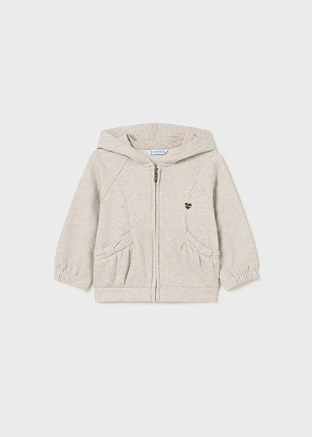 Natural Shimmer Hooded Jacket