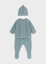 Load image into Gallery viewer, Winter Blue Knit 3pc Set

