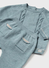 Load image into Gallery viewer, Winter Blue Knit 3pc Set
