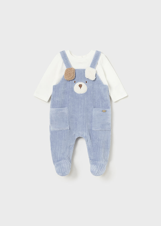 Baby Blue Bear Overalls