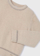 Load image into Gallery viewer, Oat Shimmer Trim Sweater
