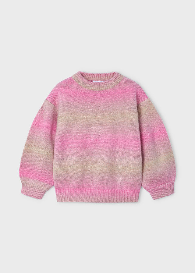 Pink & Taupe Ombré Sweater