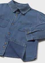 Load image into Gallery viewer, Medium Wash Denim Collared Button Up
