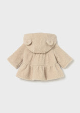 Load image into Gallery viewer, Latte Peplum Teddy Jacket
