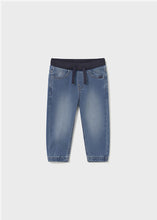 Load image into Gallery viewer, Medium Wash Pull On Jogger Denim
