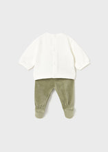 Load image into Gallery viewer, Olive Velour Heart Set
