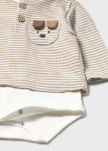Load image into Gallery viewer, Puppy Stripe Onesie Long Sleeve
