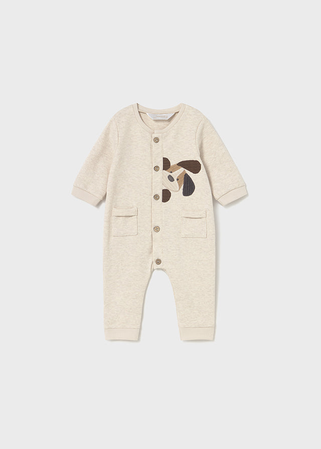Peeking Puppy Natural Coverall