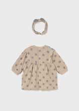 Load image into Gallery viewer, Sketchy Polka Dots Dress &amp; Headband Set
