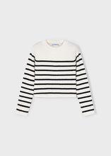 Load image into Gallery viewer, Black Stripe Knit Top
