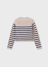 Load image into Gallery viewer, Toffee Stripes Scalloped Neck Sweater
