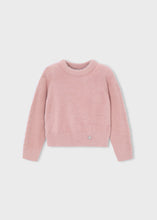 Load image into Gallery viewer, Pink Rose Fuzzy Pullover Sweater
