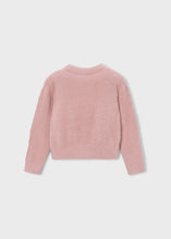 Load image into Gallery viewer, Pink Rose Fuzzy Pullover Sweater
