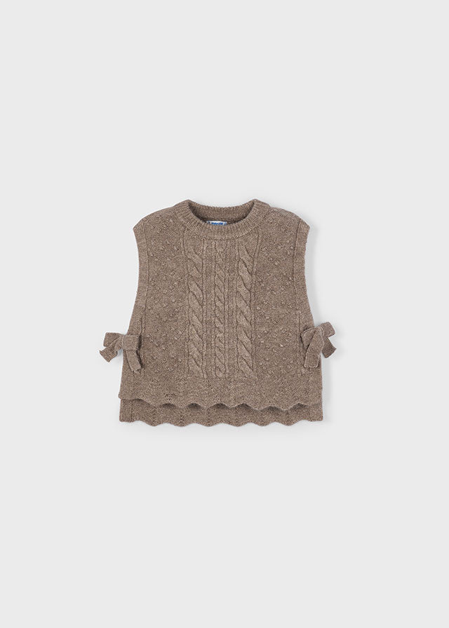 Mocha Knit Sweater Vest