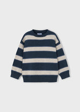 Load image into Gallery viewer, Navy Stitch Stripe Sweater
