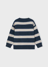 Load image into Gallery viewer, Navy Stitch Stripe Sweater
